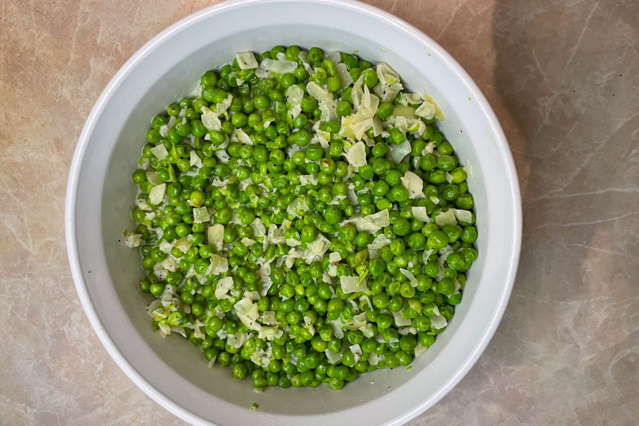 creamed peas