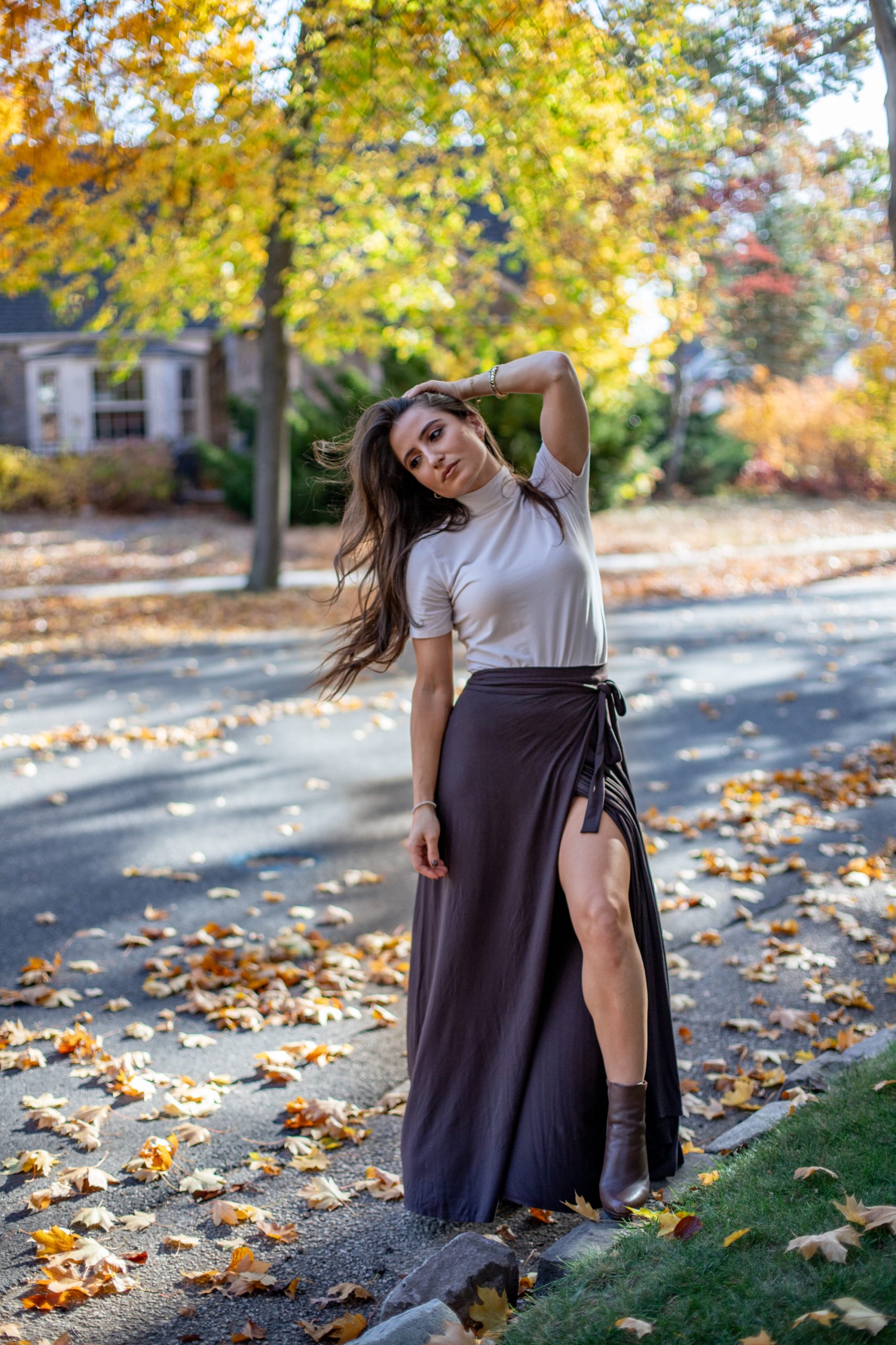 chocolate brown fall style
