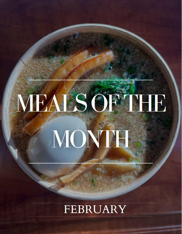 MEALS OF THE MONTH FEBRUARY