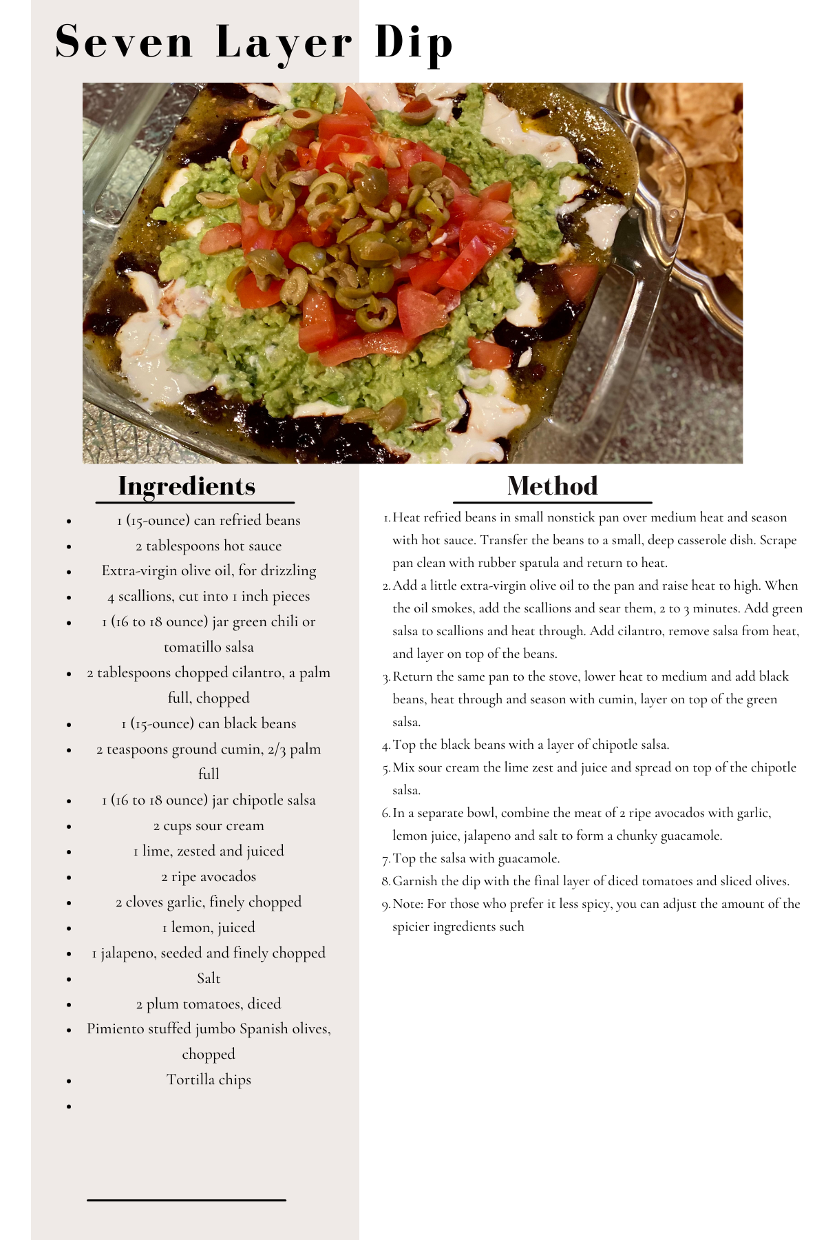 seven layer dip recipe - memorial day weekend appetizer recipe