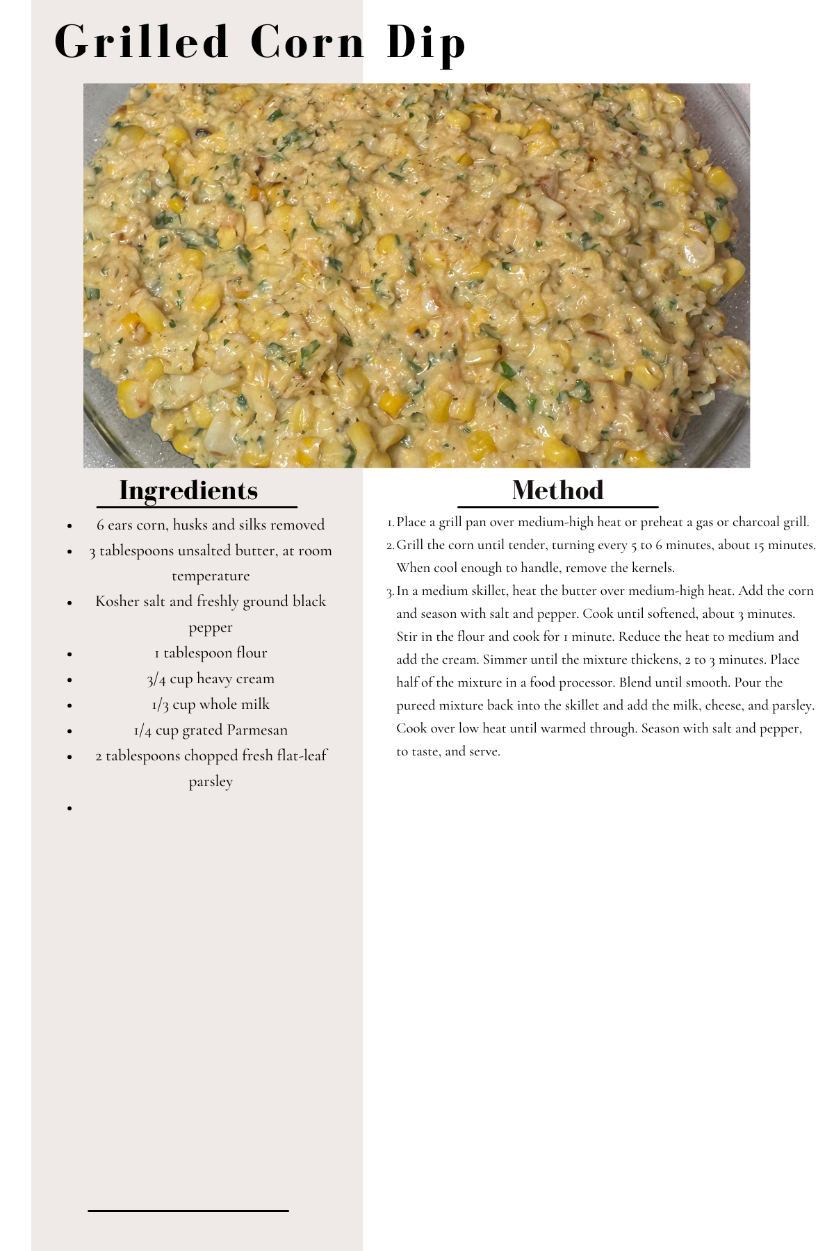 corn dip recipe - memorial day weekend appetizer recipe