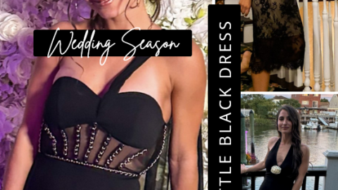 little black dress for wedding season