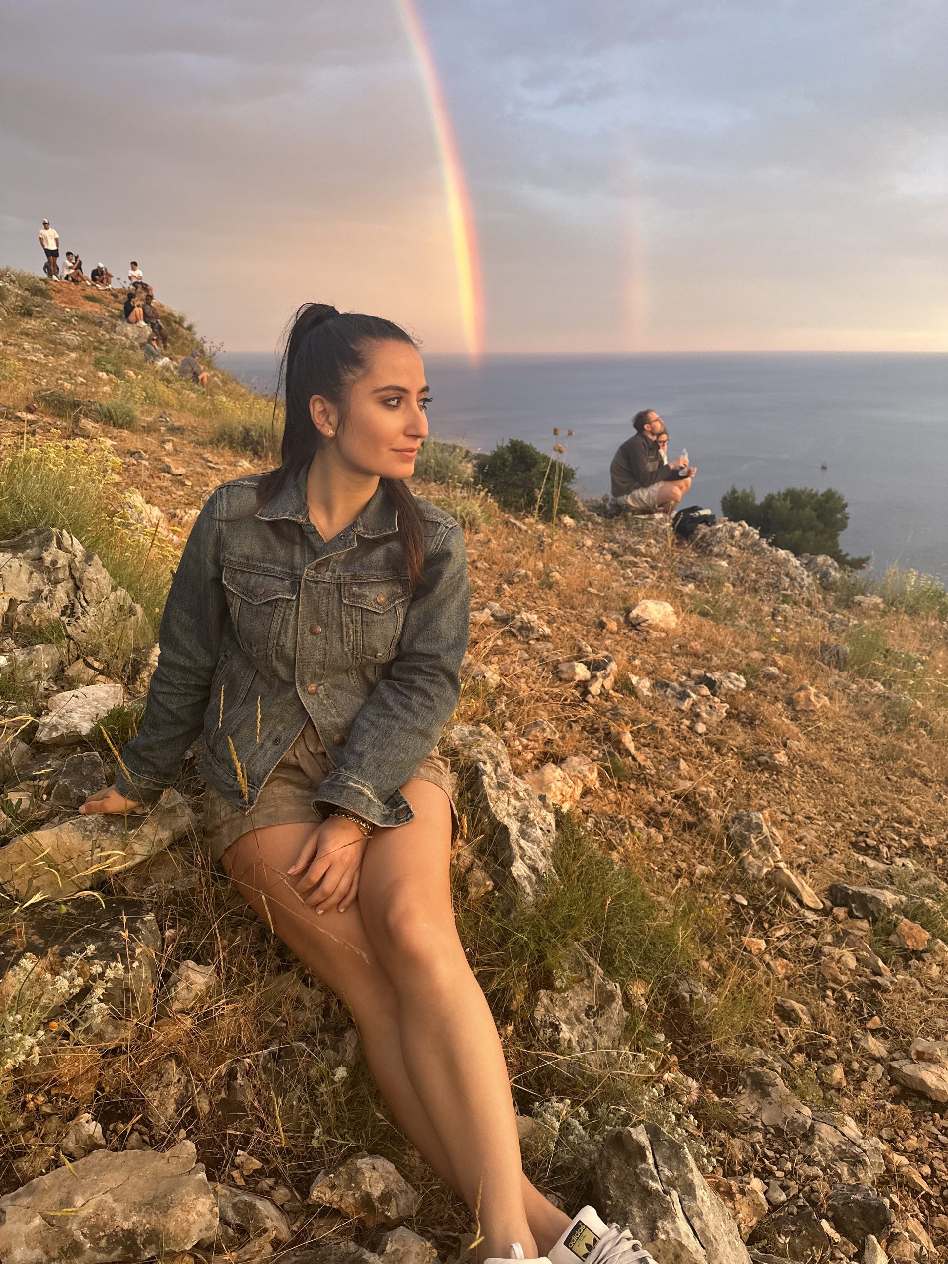 srd views dubrovnik rainbow sunset