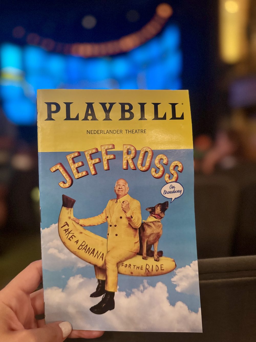 broadway show jeff ross take a banana for the road