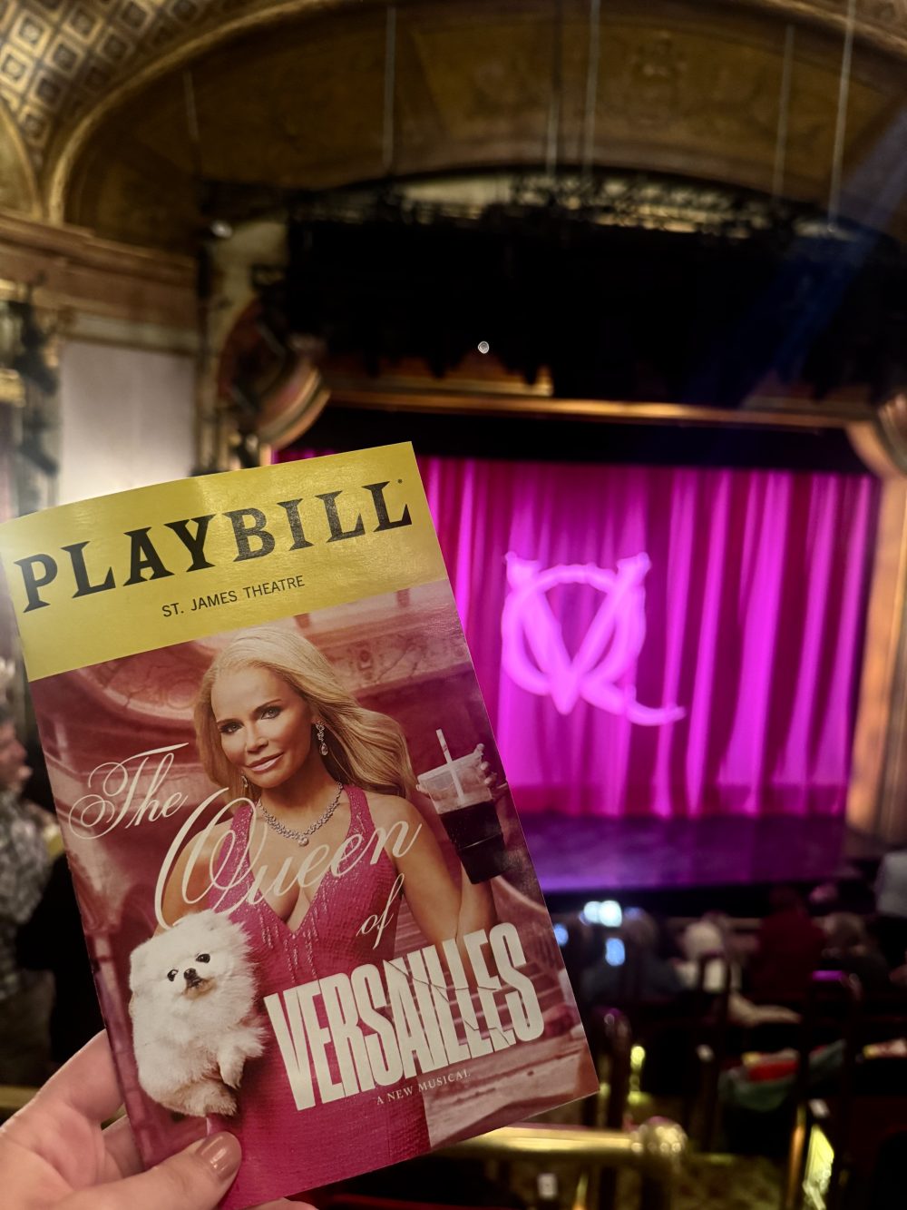 Kristin Chenoweth performing in The Queen of Versailles on Broadway