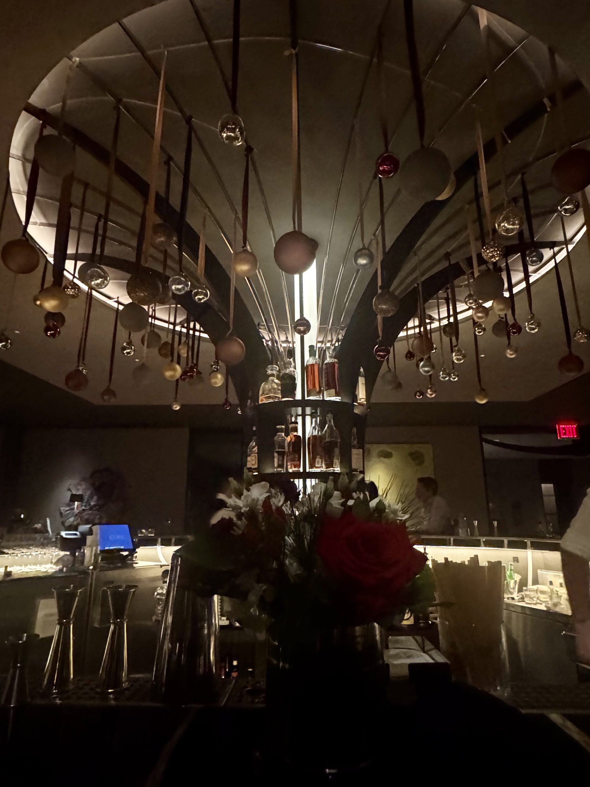 holiday decor at nyc members only club core club