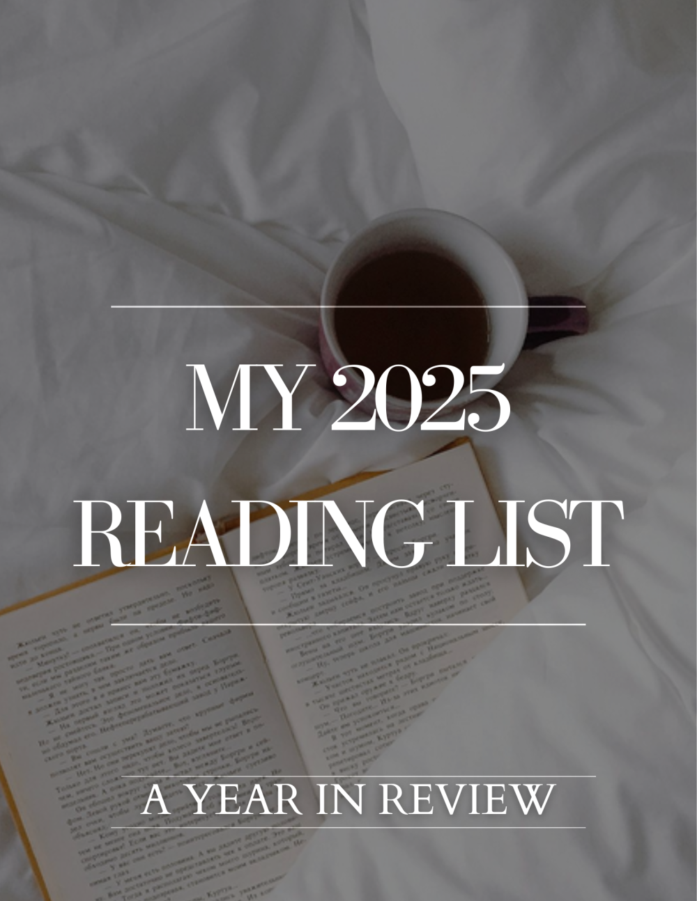 Books I read in 2025 – lifestyle reading list and book roundup