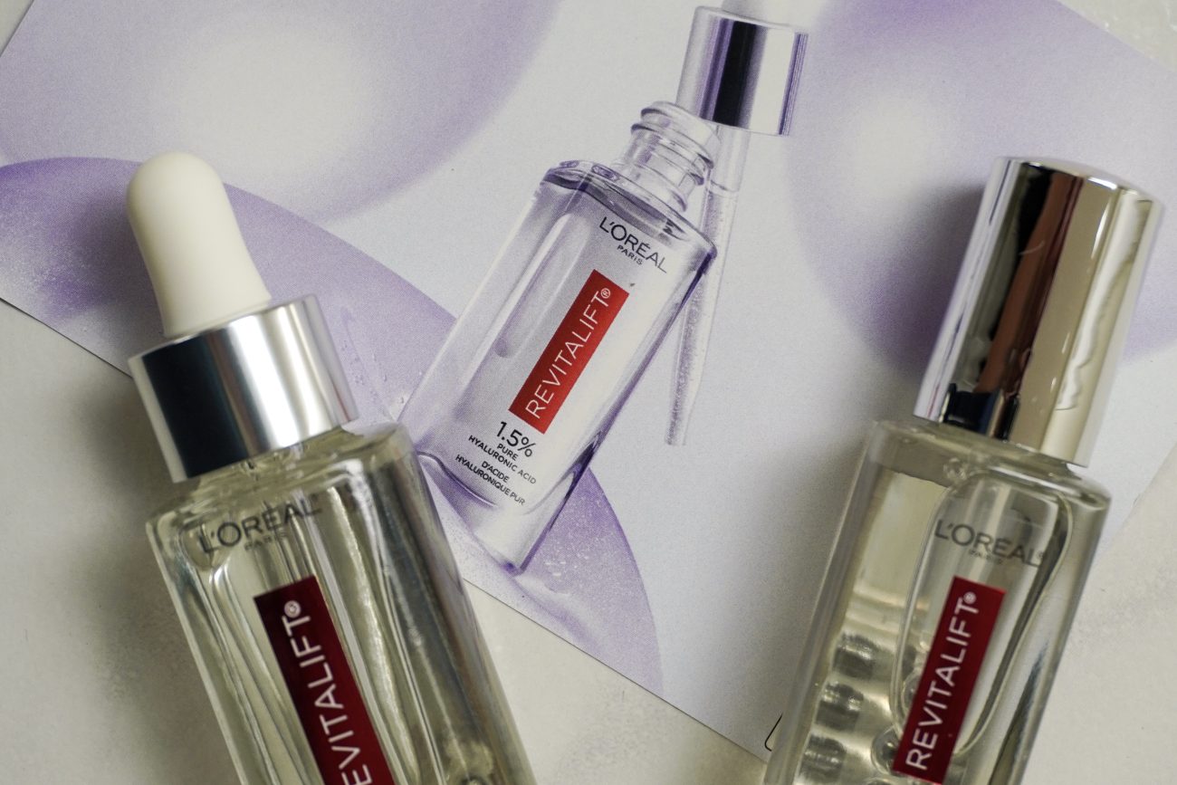 loreall revitalist hyaluronic acid serum and drugstore skincare favorites