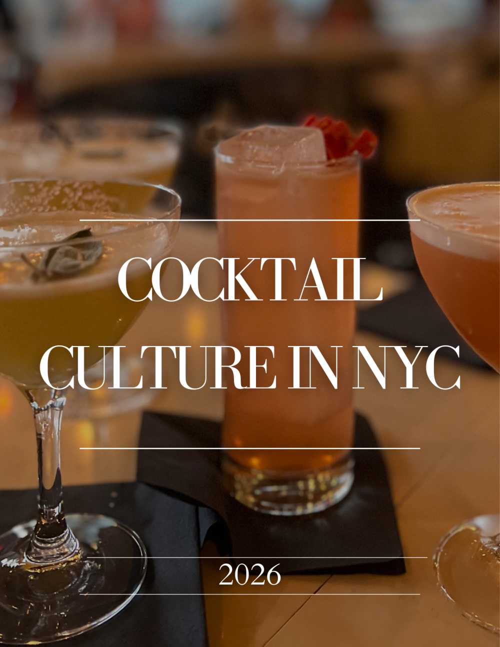 nyc cocktail bars and cocktail culture