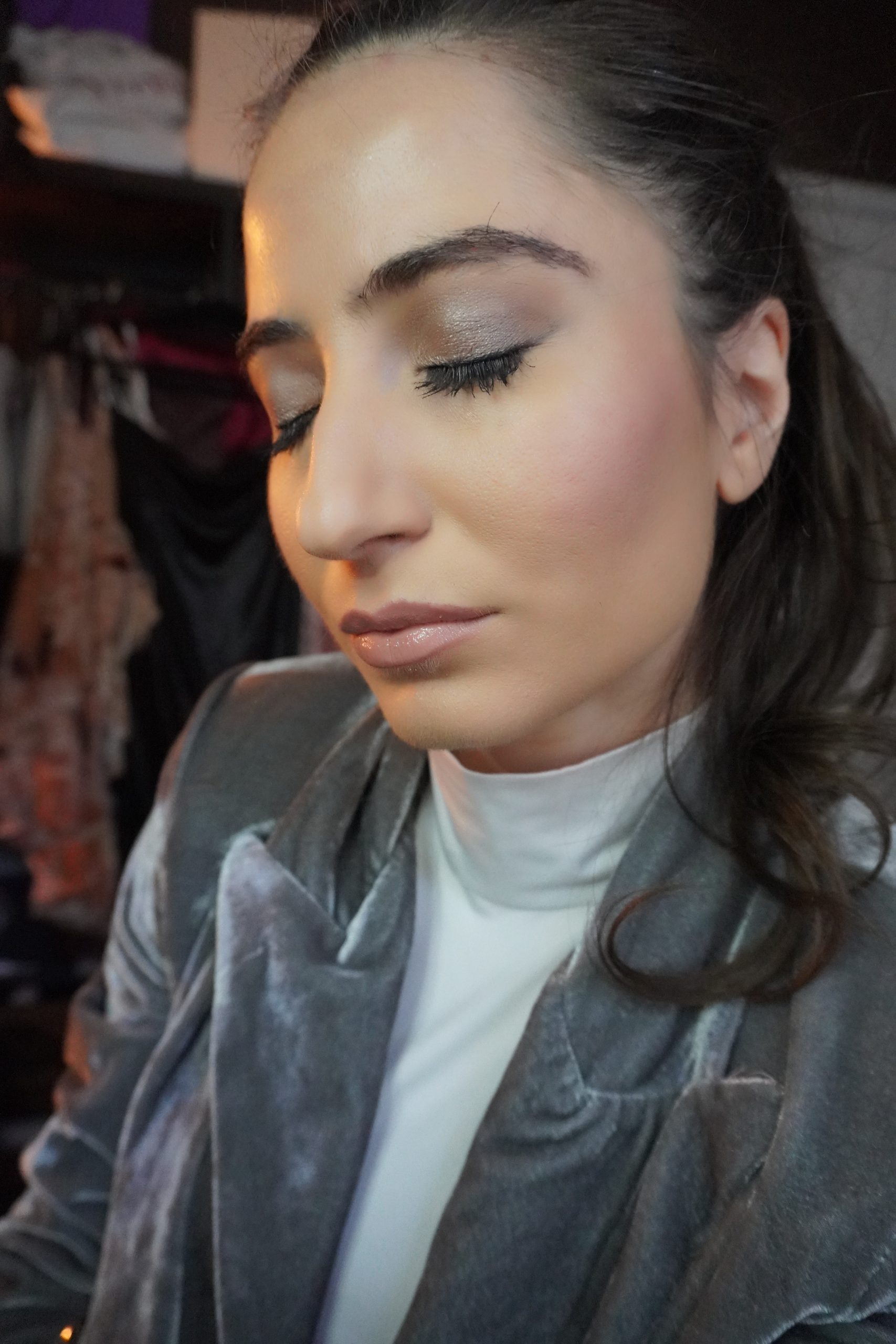 2016 makeup revival smokey eye nude lip makeup look