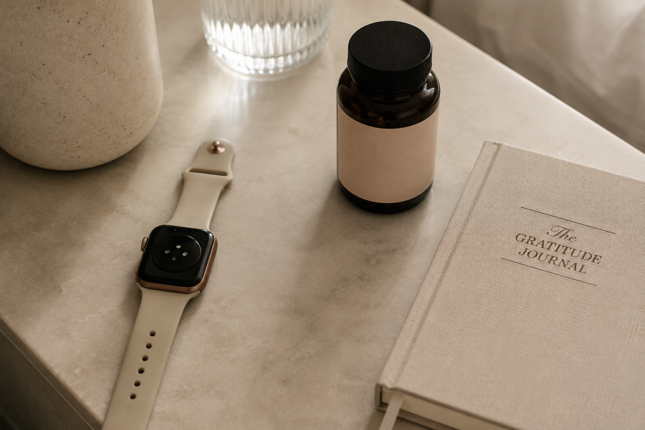 gratitude journaling supplements and no screen time as a way of wellness