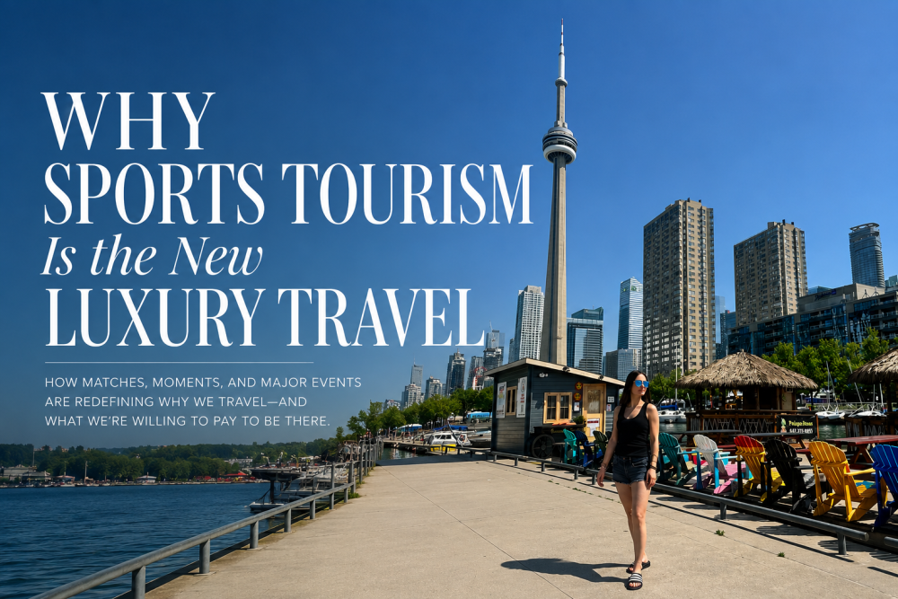 sports as luxury travel toronto skyline and cn tower