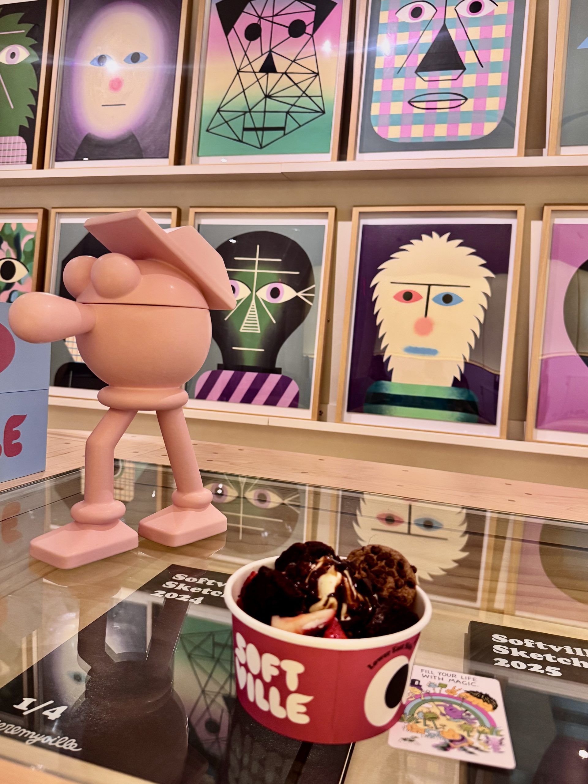 sotftville gelato messina open in nyc in collaboration with jeremyville nyc