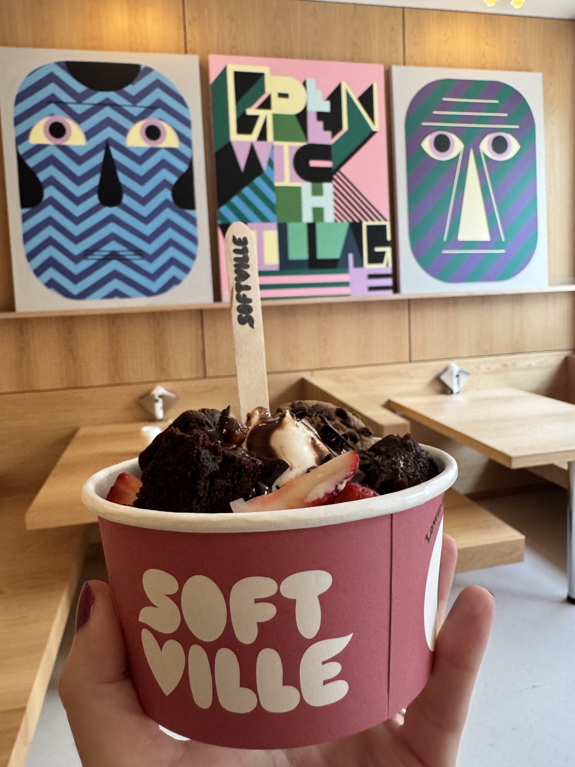 sotftville gelato messina open in nyc in collaboration with jeremyville nyc softserve gelatocreations in art